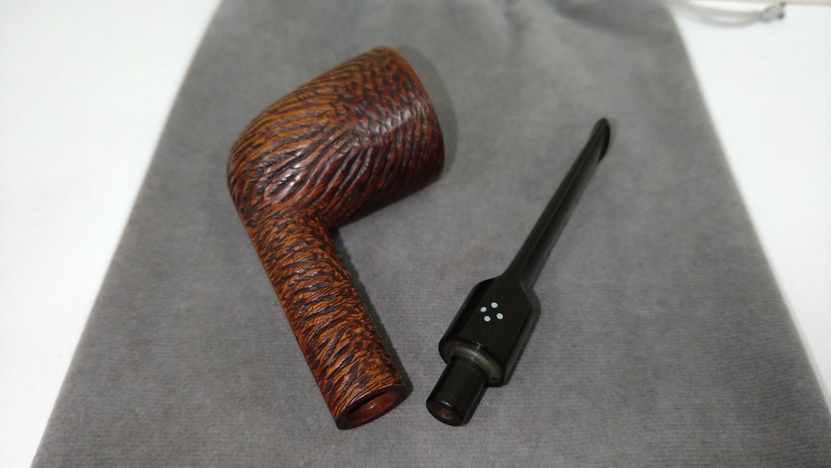 Sasieni FOUR DOT RUSTIC LONDON MADE 'VICTORIA' S MADE IN ENGLAND Saddle Dublin, Estate Pipe 喫煙具 パイプ _画像8