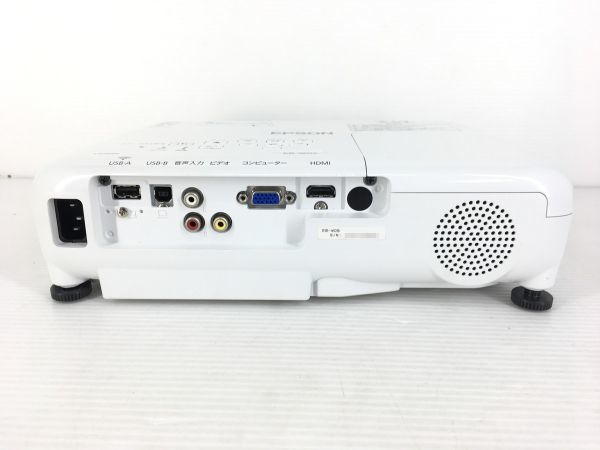 【ランプ時間：高99h 低18h】EPSON EB-W05 ビジネスプロジェクター 高輝度3300lm リモコン・バッグ等付 動作確認【送料無料】_画像5