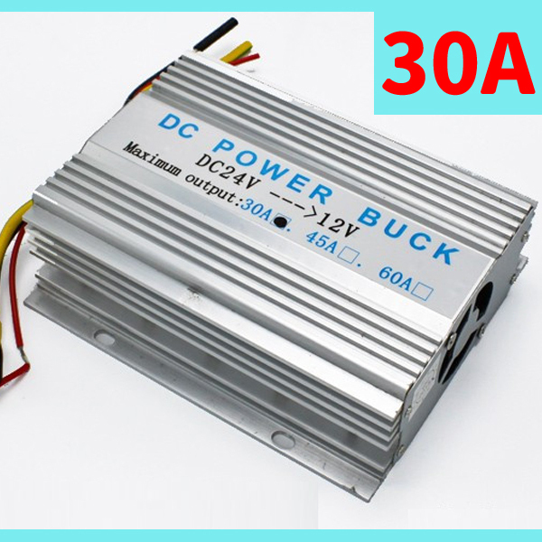 1円～ DC-DC コンバーター 電圧変換器 DC24V→DC12V 30A（360W）冷却ファン付 DCDC デコデコ コンバーター トラック用降圧器_画像1