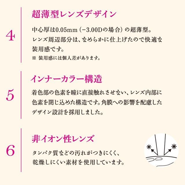 ヒロインメイクワンデー UV モイスト カラコン 1箱 10枚入 1day 度あり 度なし ブラウン UVM コンタクト 1day ディファイン_画像5