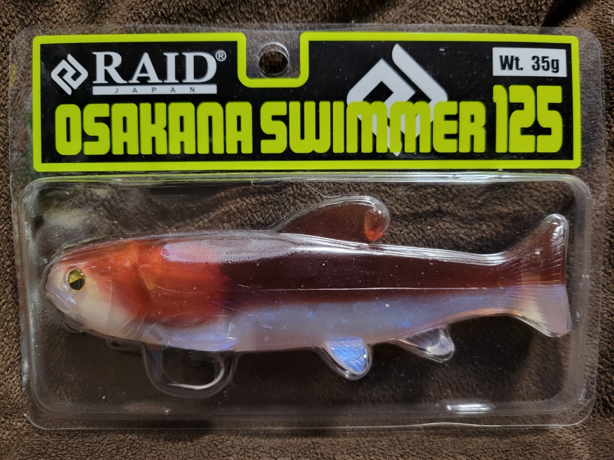 ★RAID JAPAN★OSAKANA SWIMMER 125 レイドジャパン オサカナスイマー 125 #OS01. PEARL WAKASAGI 新品未開封品 Length 125mm Weight 35g_画像1