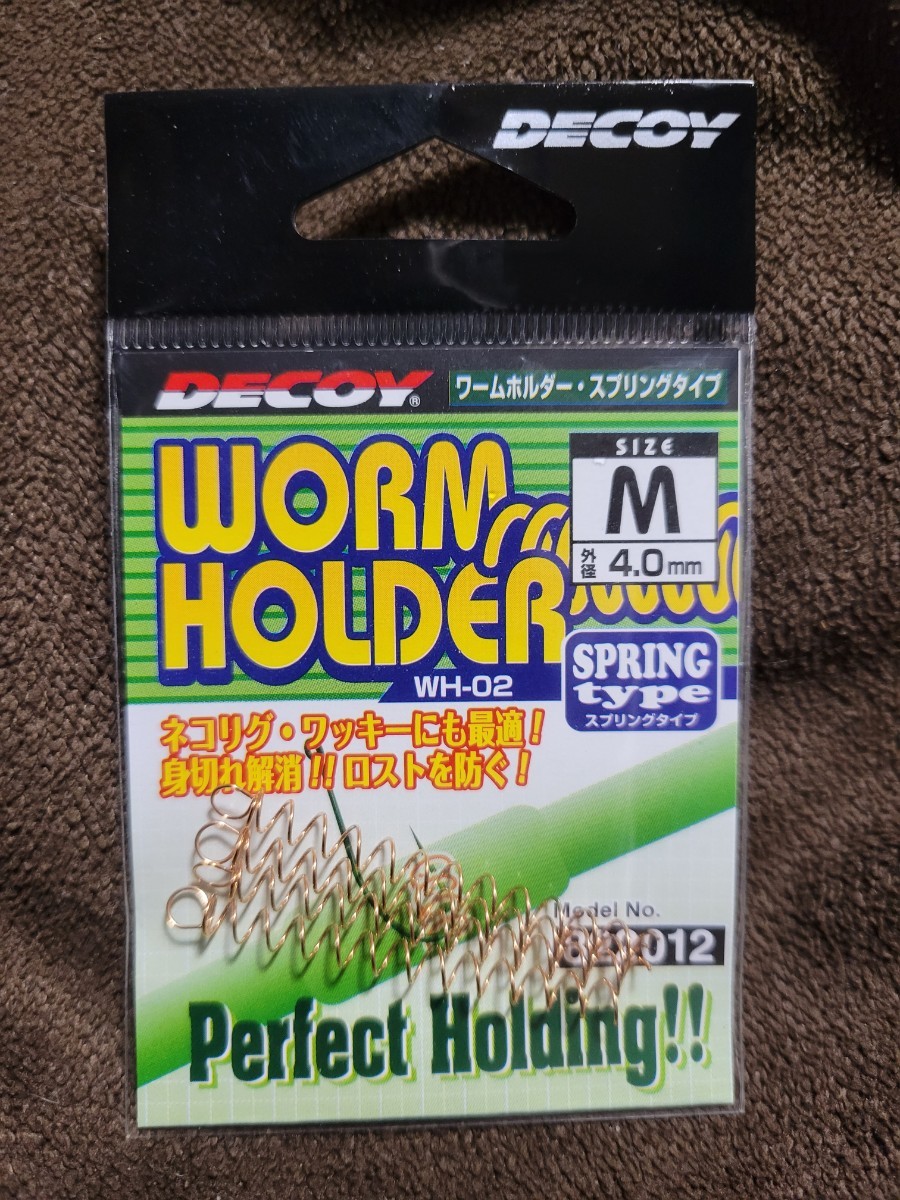 ★DECOY★WORM HOLDER WH-02 SPRING TYPE SIZE M デコイ ワームホルダー スプリングタイプ 新品未開封品 外径 4.0mm _画像1