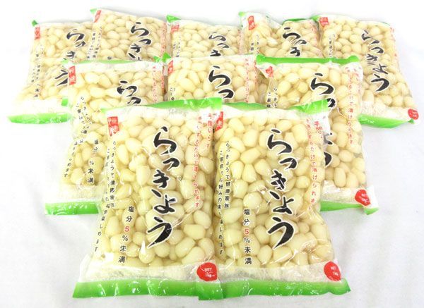 送料300円(税込)■fm472■◎恒健 らっきょう塩漬け(1kg) 10点【シンオク】_画像1