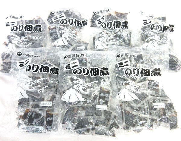 送料300円(税込)■az335■◎宝食品 ミニのり佃煮 (7g×100袋) 7点(700袋)【シンオク】_画像1