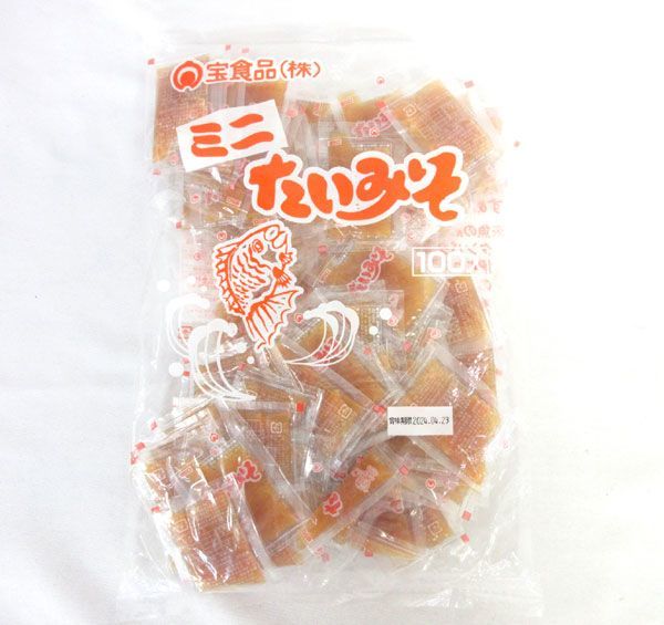 送料300円(税込)■az336■◎宝食品 ミニたいみそ (7g×100袋) 6点(600袋)【シンオク】_画像2