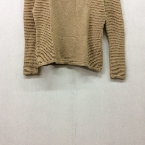 A459 SCAPA knitted sweater 40 beige cable rib switch design high‐necked button wool cashmere Blend Scapa 