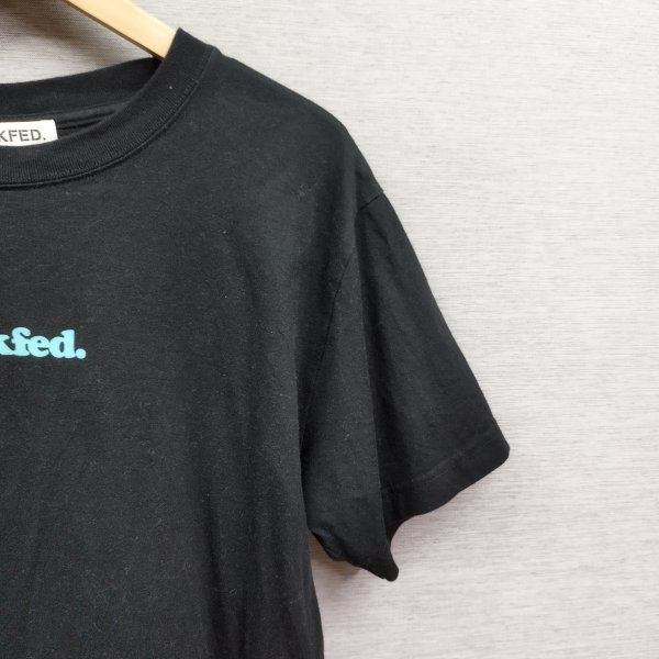 Z211 MILKFED. ミルクフェド ICE CREAM アイスクリーム プリント 両面 半袖 Tシャツ レディース オールシーズン ブラック サイズ ONE_画像4