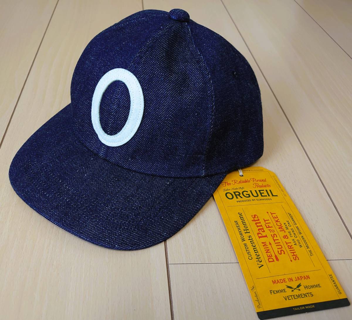 【新品タグ付 定価8,580円】ORGUEIL オルゲイユ ベースボールキャップ　日本製 Baseball Cap_画像3