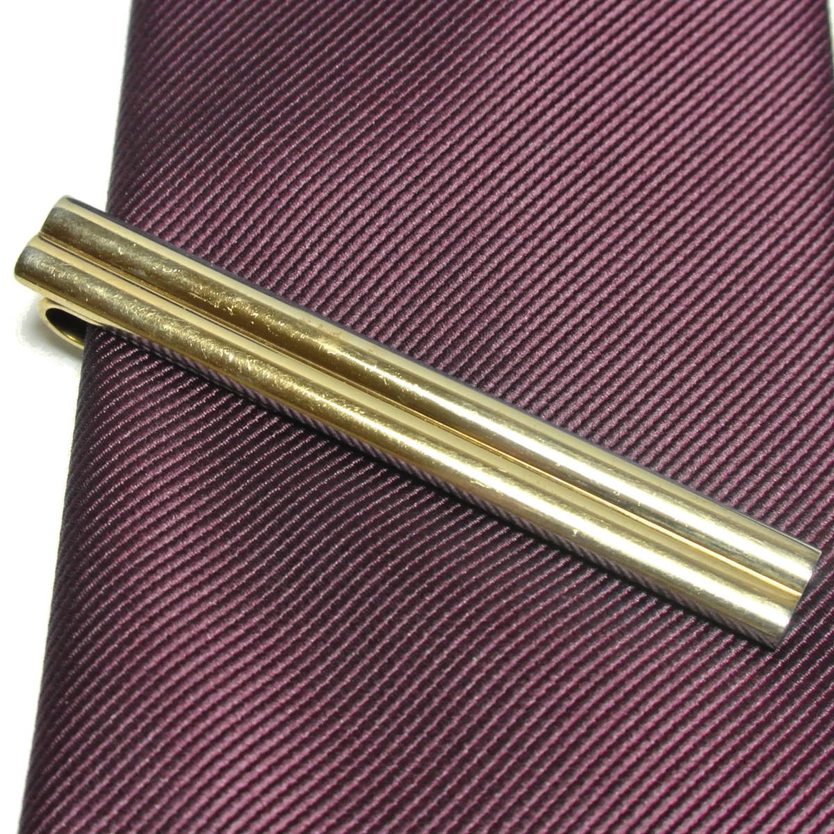  America производства *6.9cm Vintage Thai балка золотой Gold одноцветный простой retro Classic длинный зажим для денег type галстук булавка 