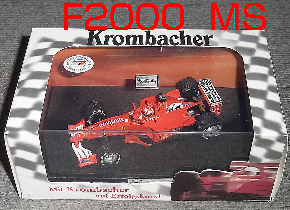 送料込み 非売品 Krombacher別注 マテル タバコ仕様 1/43 フェラーリ F1-2000 シューマッハ F2000 FERRARI MS_画像1