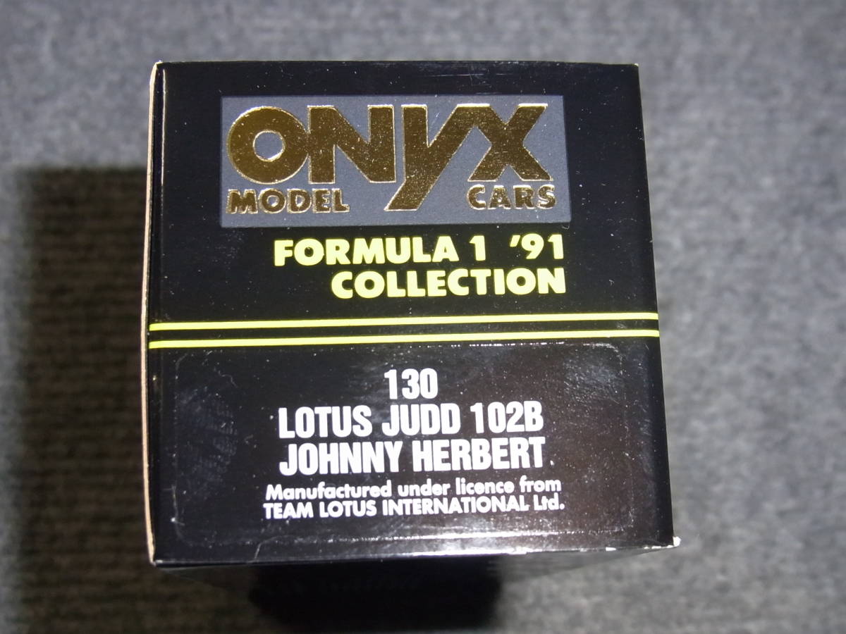 130 ONYX 1/43 ロータス ジャッド 102B ハーバート 1991 LOTUS JUDD FORD フォード_画像2