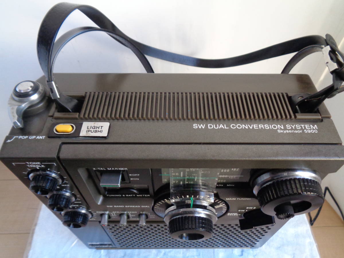 SONY　ソニー　後期型　ICF-5900　スカイセンサー　FM/MW/SW1/SW2/SW3 5バンドラジオ 　作動整備品_画像7