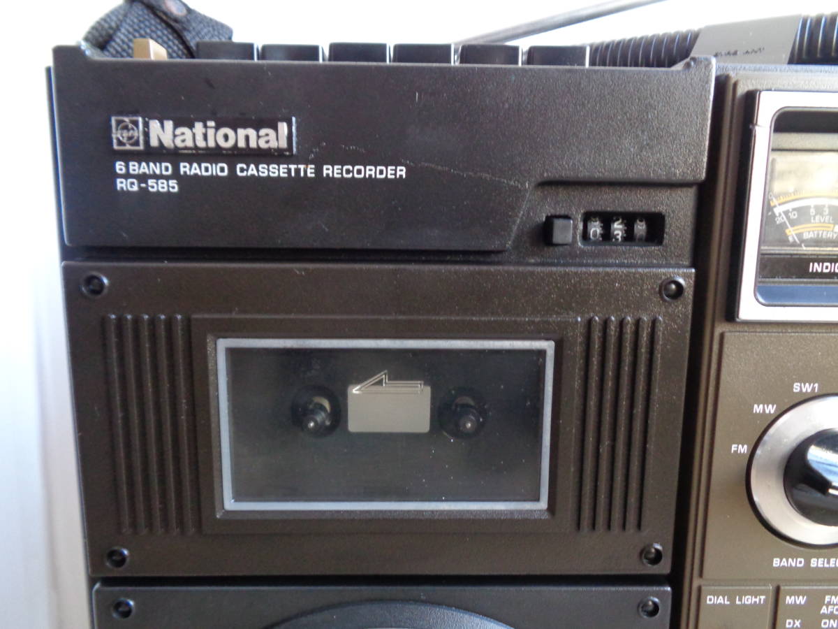 National ナショナル RQ-585　BCL　6バンド　ラジカセ　整備作動品_画像5