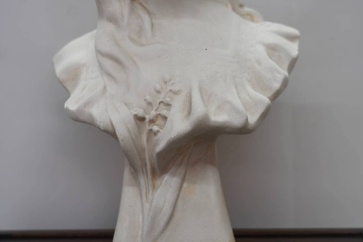 1年保証』 1650❣️ スズランの少女 像 胸像 彫刻・オブジェ