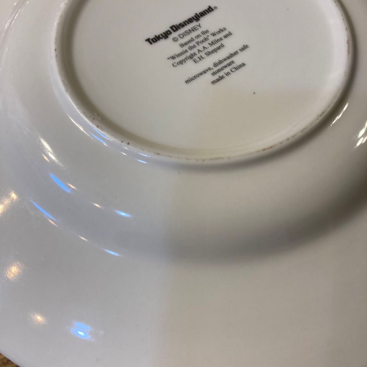 美品　ビンテージ　ストーンウェア　ディズニーランド　クラシックプー　大皿　オードブル皿　28㌢2枚セット