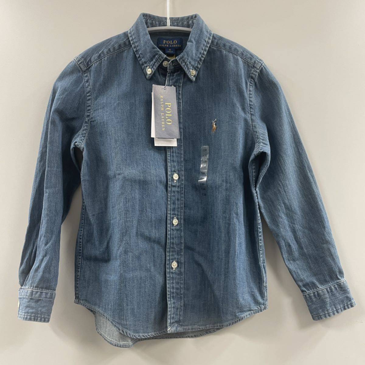 【新品正規品】(送料込) ポロ・ラルフローレン 120ボタンダウンシャツ ダンガリーシャツ Ralph Lauren長袖