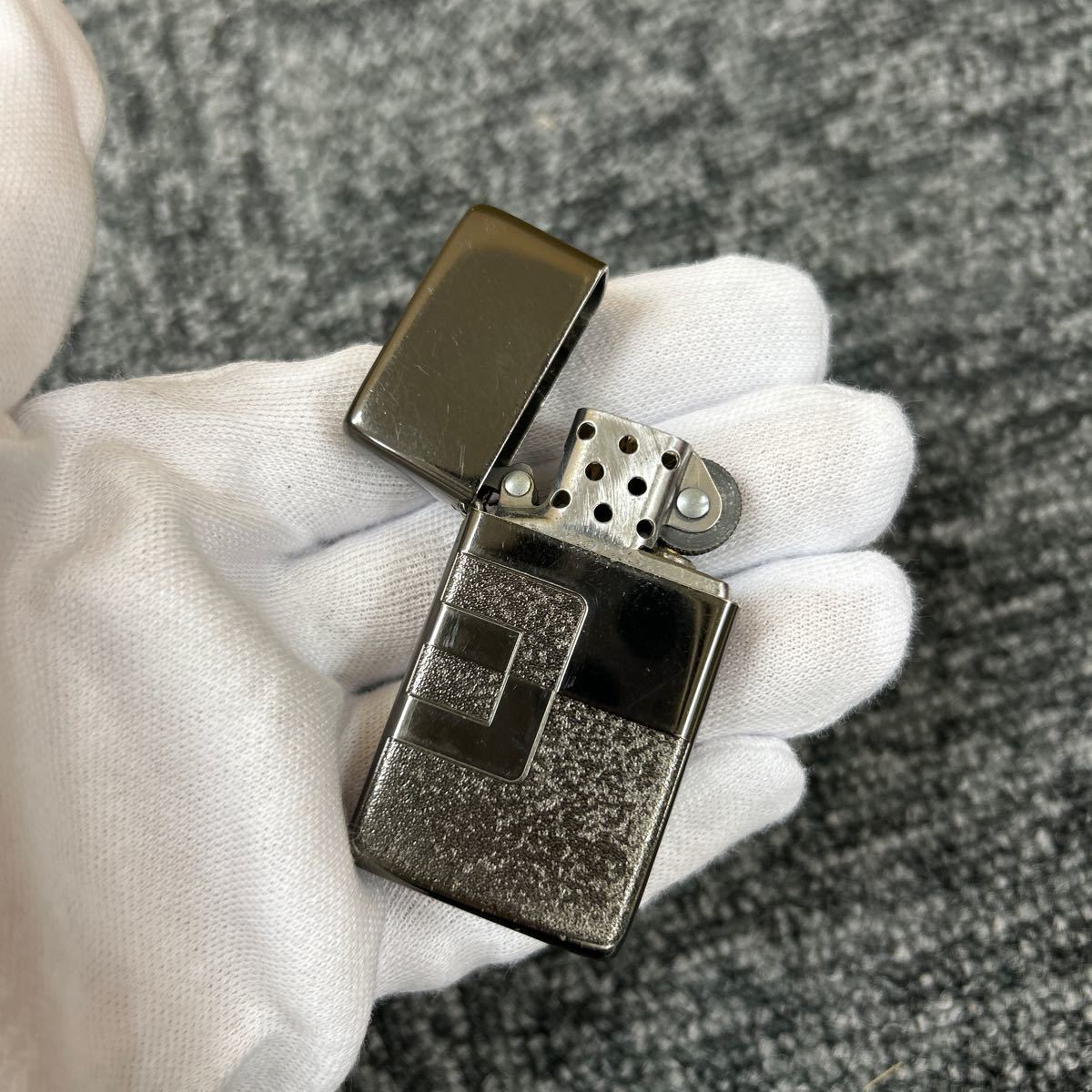 15. ZIPPO ジッポ ライター 黒 マイルドセブン 喫煙具 着火あり_画像8