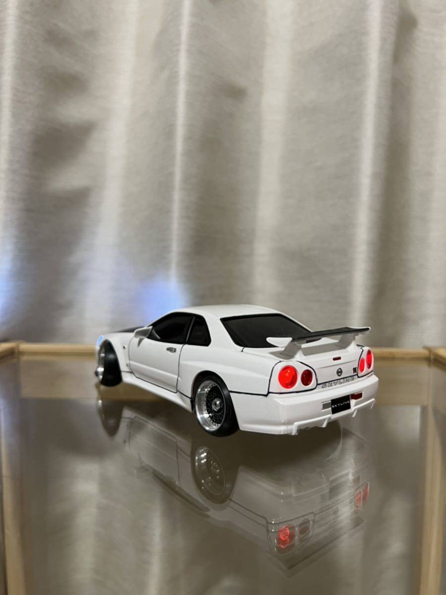 kyosho MINI-Z AWD カスタムフルセット　カスタムパーツ多数　電飾付き　ジャイロ付き即ドリ可_画像4