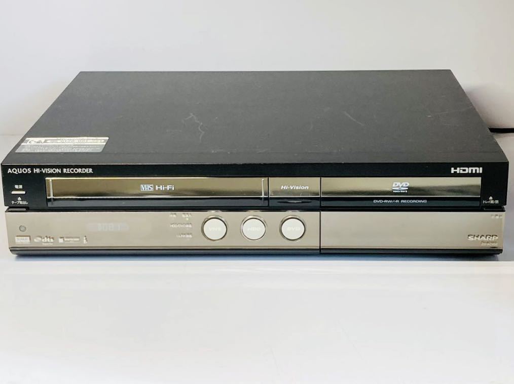 送料無料 整備済 SHARP DV-ACV52 VHSビデオ一体型HDD/DVDレコーダー 09 