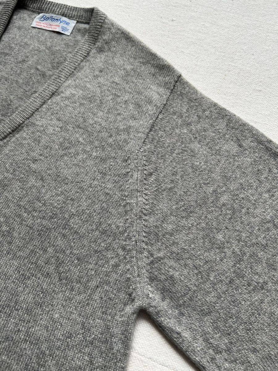 70s 80s Ballantyne Cashmere V-neck Sweater バランタイン 70s 80s Ballantyne Cashmere V-neck Sweater バランタイン