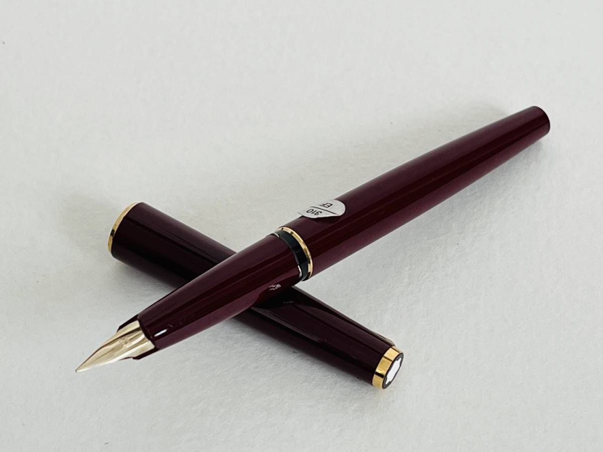 〇l161 MONTBLANC モンブラン 310 EF 万年筆 ボルドー×ゴールドカラー GERMANY ケース その他付属品付き 筆記用具_画像3