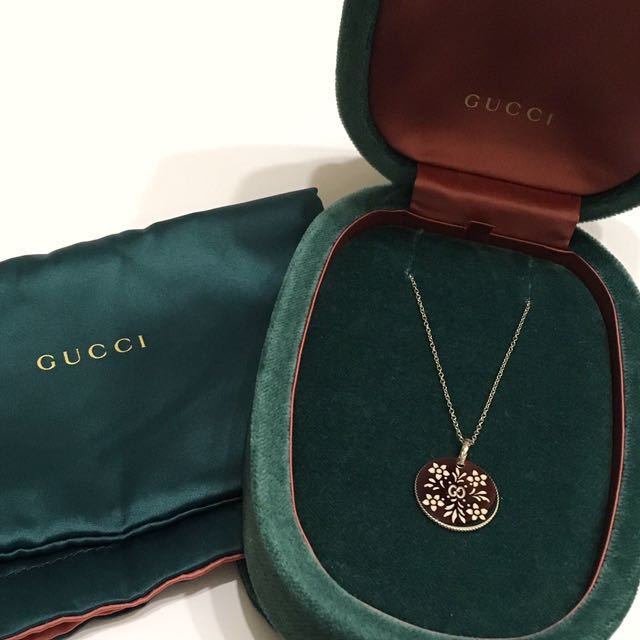 現行品 GUCCI ファインジュエリー K18WG ネックレス-