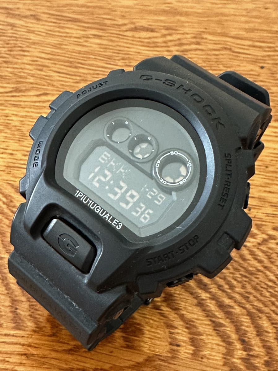 名作 本物 美品 希少 限定モデル CASIO カシオ G-SHOCK ジーショック 1PIU1UGUALE3 ウノピュウノウグァーレトレ GD-X6900 ブラック 腕時計_画像5