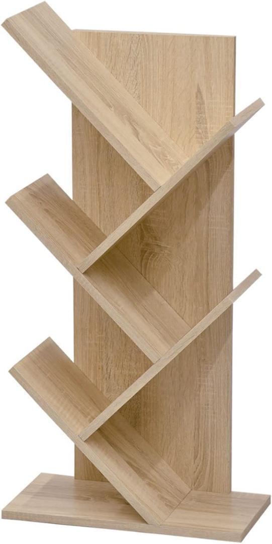 木製 デザインシェルフ 本棚 オーク
