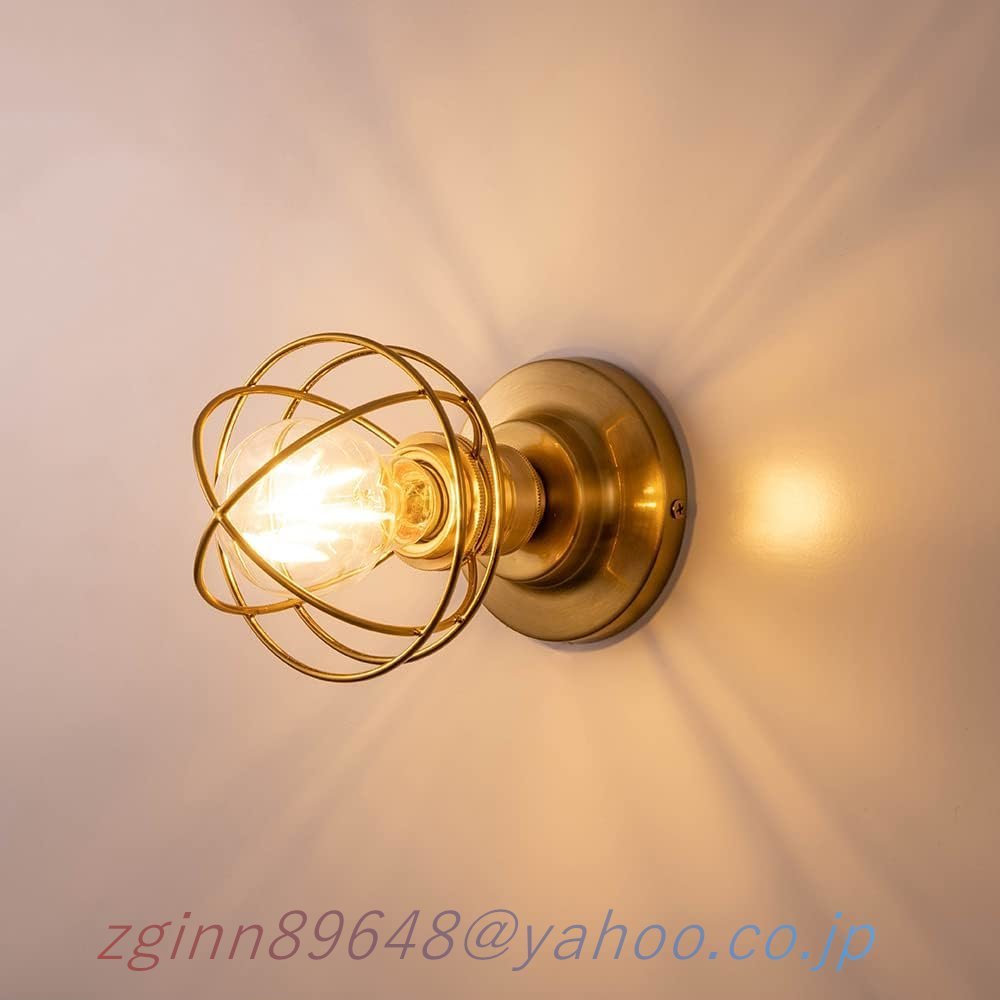 北欧 壁付け照明 アンティーク ウォールライト 照明 おしゃれ 一人暮らし シンプル LED電球対応 エレガント クラシック レトロ ゴールド_画像4