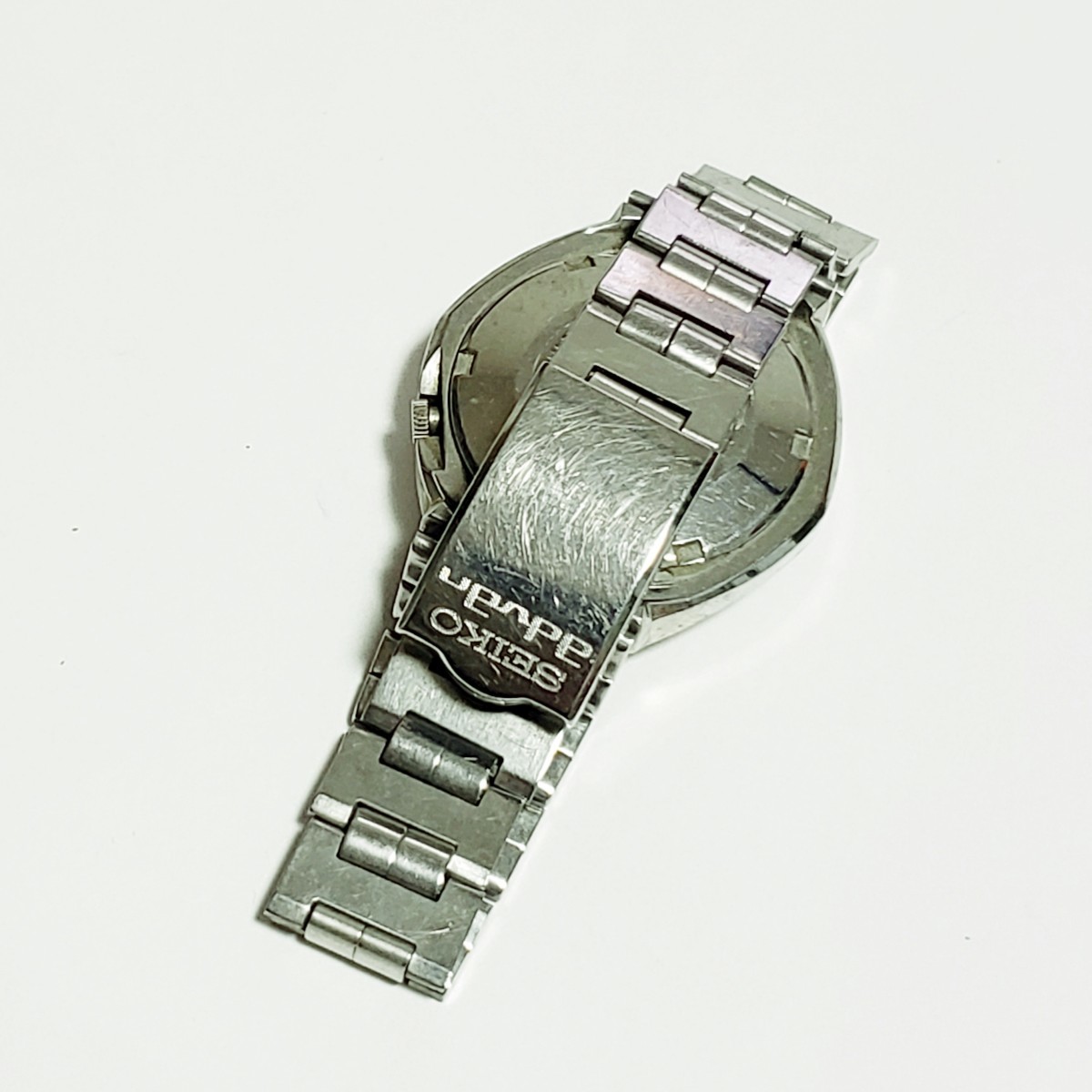 店舗保管品 SEIKO advan セイコー アドバン 6106-7570 カットガラス 純正バンド 腕時計 自動巻 動作未確認 ジャンク 現状品_画像7