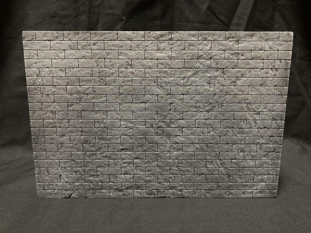 レンガの壁C ジオラマベース　ハンドメイド　ジオラマ完成品_画像1