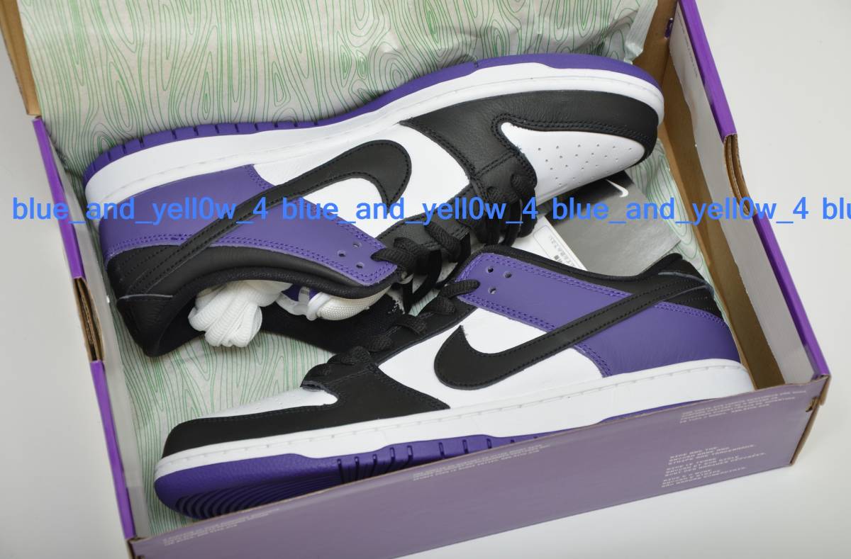 ■新品 国内正規品 黒タグ付き 28.5cm NIKE SB DUNK LOW PRO COURT PURPLE BQ6817-500 US10.5 qs ダンク ロー プロ コートパープル_画像1