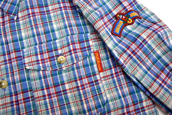 S5988★送料無料★超美品★miki HOUSE ミキハウス★日本製 チェック柄 長袖シャツ 130_画像2