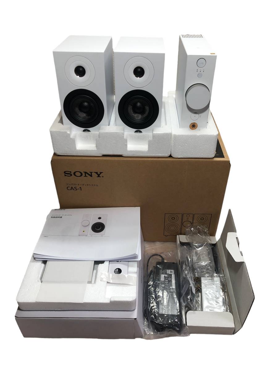 【新品同様】SONY コンパクトオーディオシステム CAS-1 Bluetooth ハイレゾ ヘッドホンアンプ搭載 ホワイト_画像1
