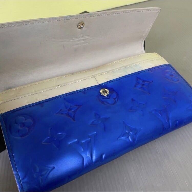 1円〜 LOUIS VUITTON ルイヴィトン ヴェルニ モノグラム 正規品 ラウンドファスナー財布 ジッピーウォレット TN4150 ２つ折_画像5