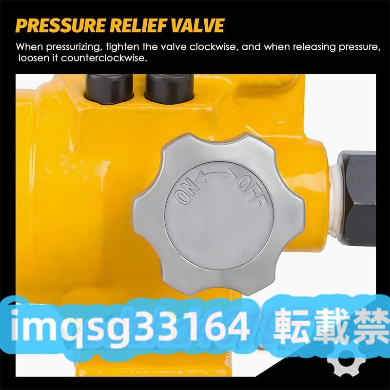 業務用 オイルゲージ付き 油圧ツール 手動油圧ポンプ_画像3