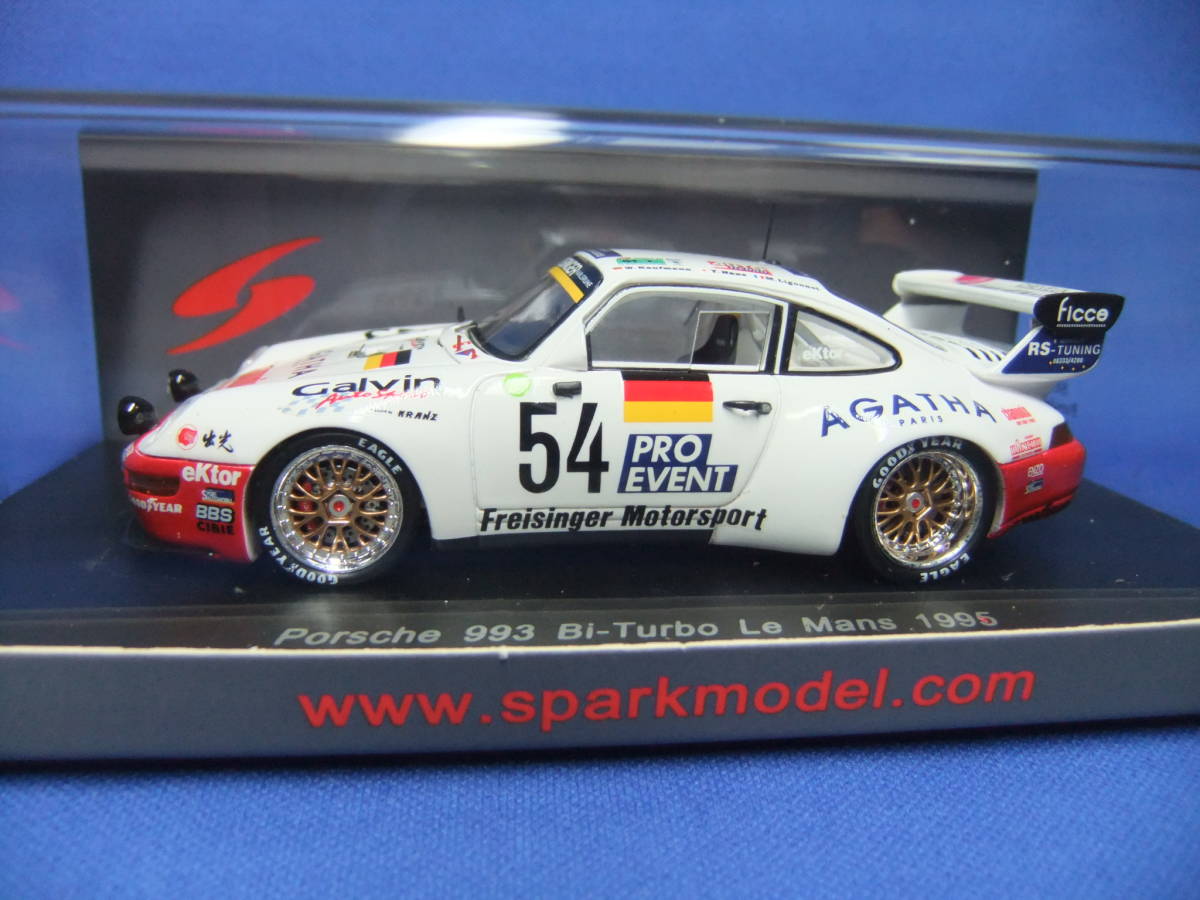 993型 911 ツインターボ■1/43■ポルシェ 993 Bi-Turbo #54■ルマン24h 1995■S0993■ケース未開封美品_画像1