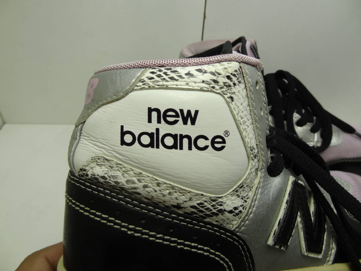 全国送料無料 レアモデル !!ニューバランス new balance 485 レディース ピンクメッシュ素材 ハイカットスニーカーシューズ 靴 24.5cm