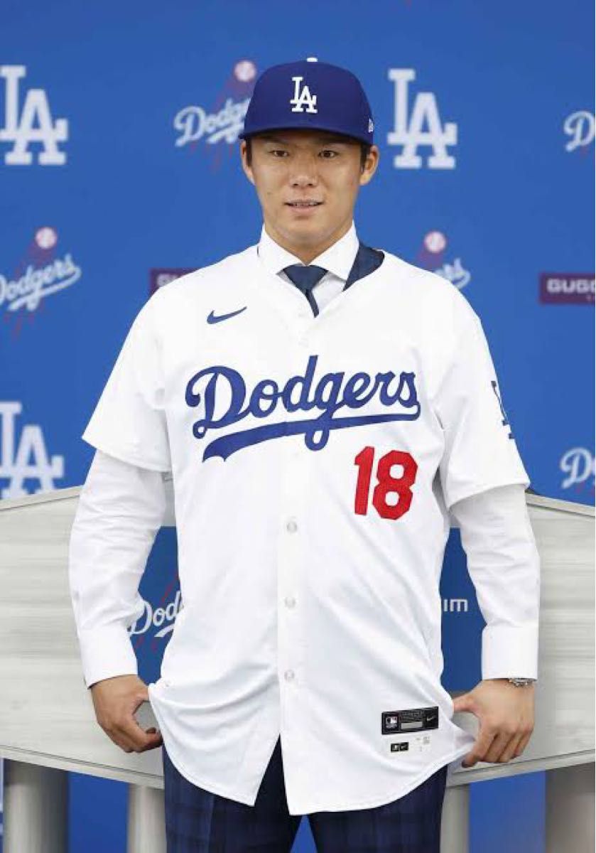 山本由伸 ドジャース レプリカユニフォーム Lサイズ|Yahoo!フリマ(旧 山本由伸 ドジャース レプリカユニフォーム Lサイズ|Yahoo!フリマ(旧