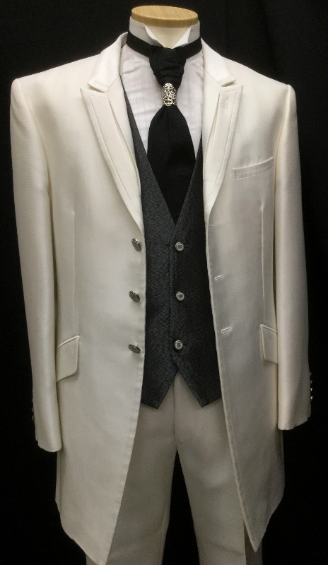 A-L size * white tuxedo glistening firmly considering . cloth * the best is black . silver. lame ground [ Thai less ]