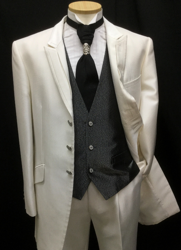 A-L size * white tuxedo glistening firmly considering . cloth * the best is black . silver. lame ground [ Thai less ]