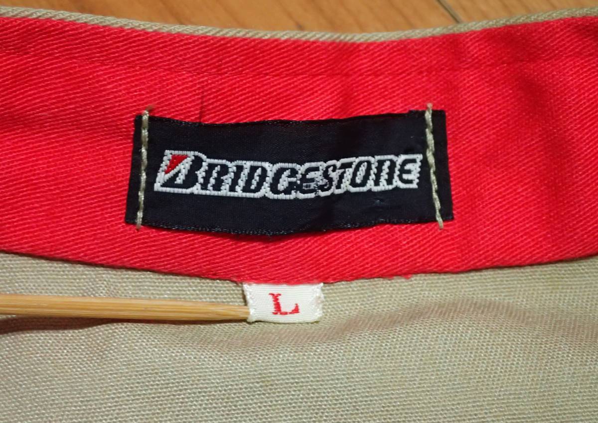 ☆BRIDGESTONE　☆ブリヂストン　☆ピットクルースーツ　☆メカニックスーツ　☆つなぎ　☆整備服　☆作業服　☆メンズ　☆L_画像9