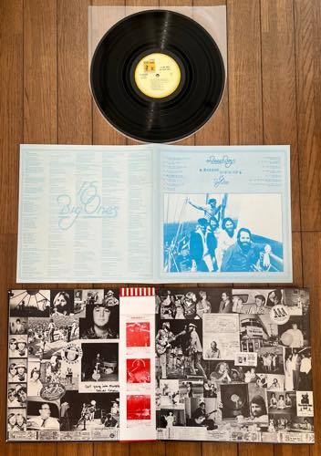 LP 帯付 日本盤 国内盤 見開きJKT レコード The Beach Boys / 15 Big Ones P-10208R ビーチ ボーイズ / 偉大なる15年 結成15周年記念盤_画像3