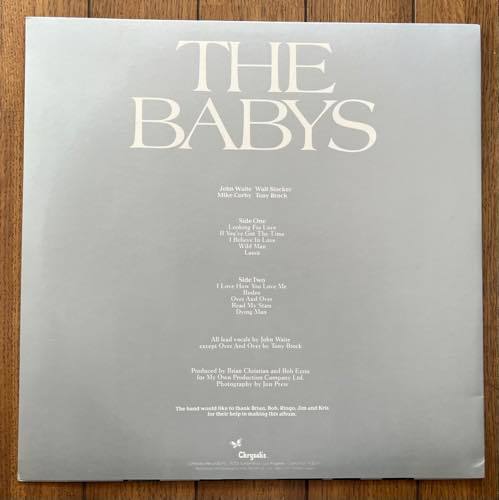 LP 帯付 日本盤 国内盤 アルバム レコード The Babys ザ ベイビーズ CHY-1129_画像4
