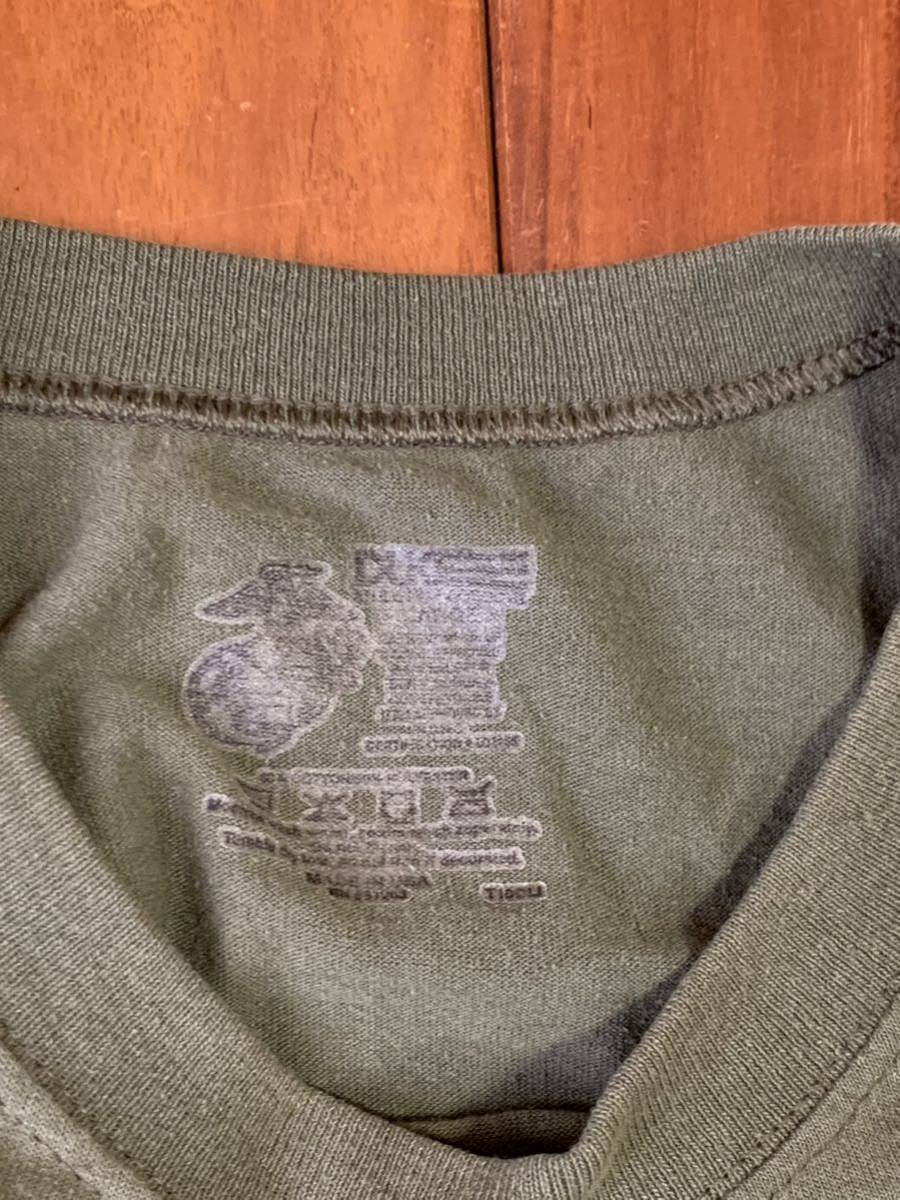 沖縄 米軍放出品 Tシャツ DUKE トレーニング　ランニング　OD LARGE (管理番号232)_画像3