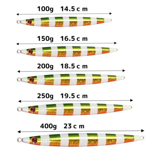 メタルジグ 400g セット オフショアジギング ルアーセット ジギング セット メタルジグ セット スロージギング ロングジグの画像3