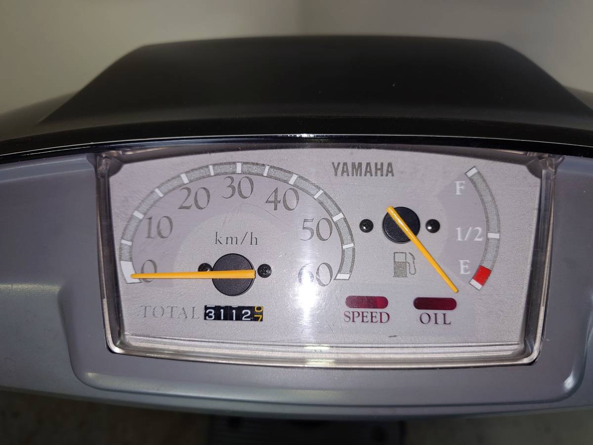 【YAMAHA MINT ミント 1YU】始動確認済み 書類付 原付 スクーター 2スト 旧車 レトロ ブルー(JOG チャンプ DIO ラブ 【埼玉/熊谷】M309_画像9