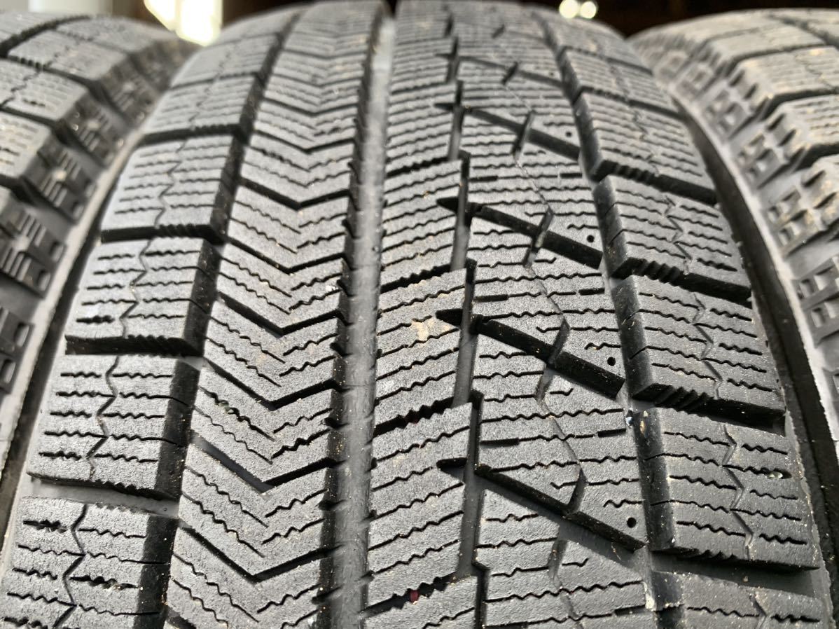 バリ溝 スタッドレス 4本セット ブリヂストン BLIZZAK VRX 155/65R14 2021年_画像4