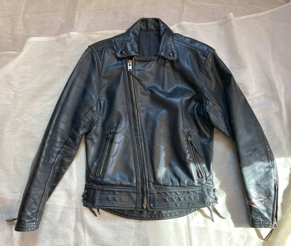 1980's Langlitz Leathers Columbia、ラングリッツ・レザーのコロンビア、当時オーダー品！Lサイズ感_画像10