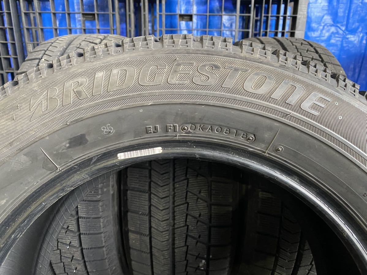 ア3721　送料無料☆深溝スタッドレス　BRIDGESTONE ブリヂストン BLIZZAK VRX 215/60R16 95Q　4本価格　2018年製_画像8